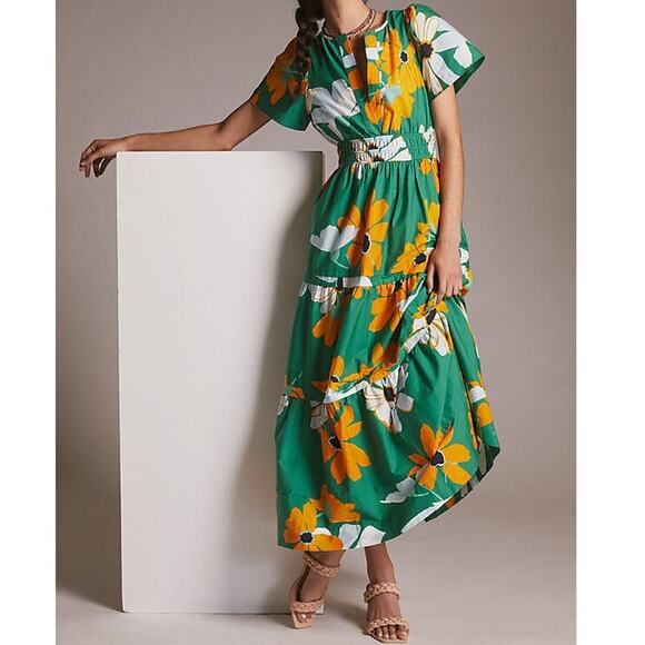 Maeve by Anthropologie The Somerset Maxi Dress Kelly - Picture 7 of 7